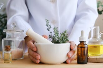Natural medicine or herbal remedy for alternative treatment.